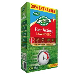 Gro-Sure Fast Acting Lawn Seed 10m2 + 30%